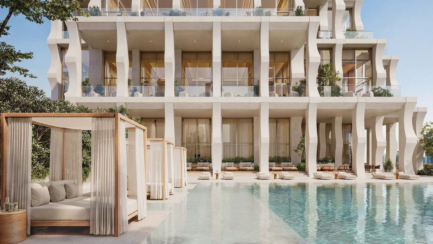 Janu Spa and wellness pool deck